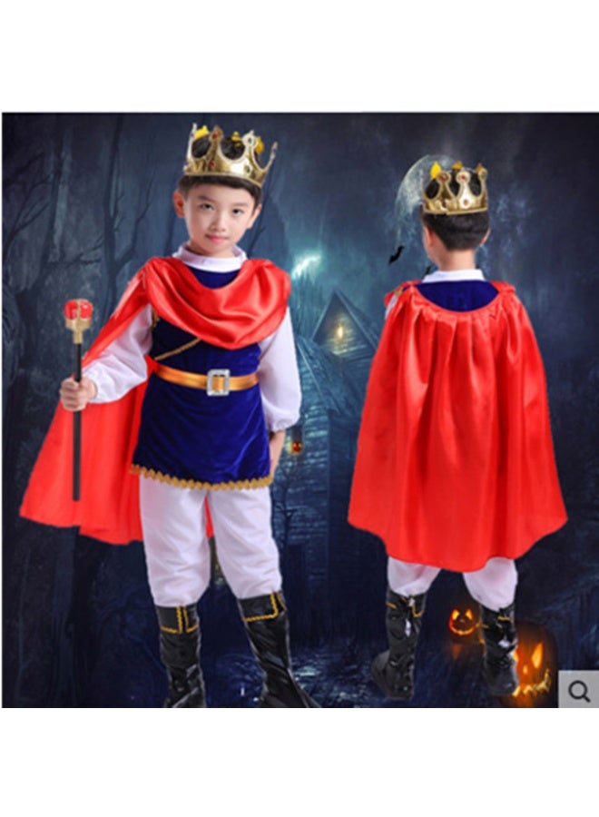 NIBEMINENT Halloween children's prince costume, king boy cosplay costume, masquerade ball, Snow White performance costume - Image 1