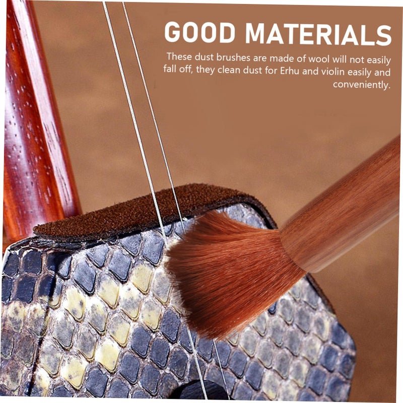 Wool Brush Cleaner For Erhu Violin String Instrument Dust Removal Portable Lightweight - Image 4