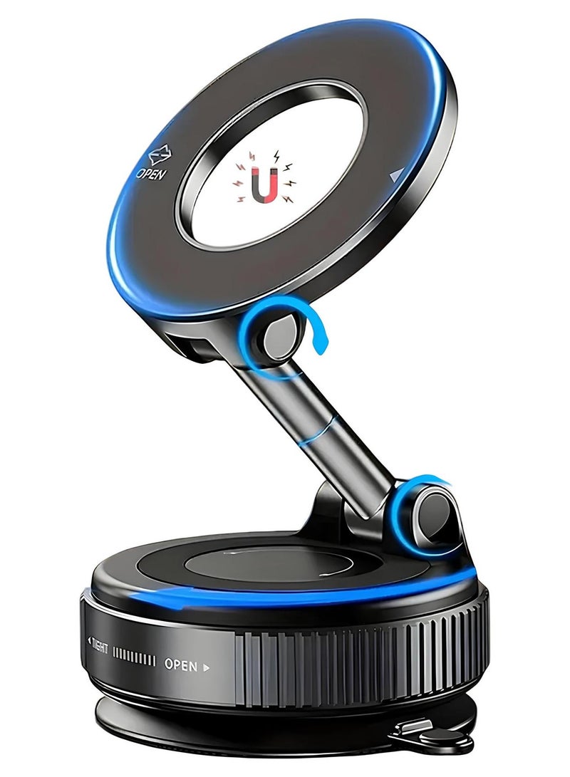 حامل هاتف مغناطيسي 360° للسيارة | قاعدة تثبيت قوية | متوافق مع MagSafe | لجميع الهواتف الذكية - Image 1