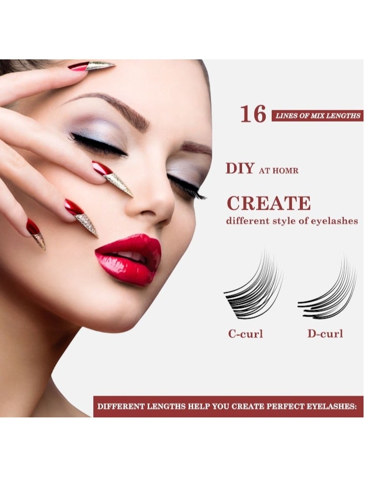 إيكونساين وصلات رموش كورية مختلطة من آيكونساين كاميليا 8-15 مم C/D ورموش كثيفة - Image 5