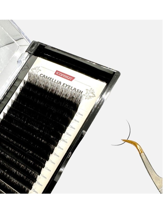 إيكونساين وصلات رموش كورية مختلطة من آيكونساين كاميليا 8-15 مم C/D ورموش كثيفة - Image 3