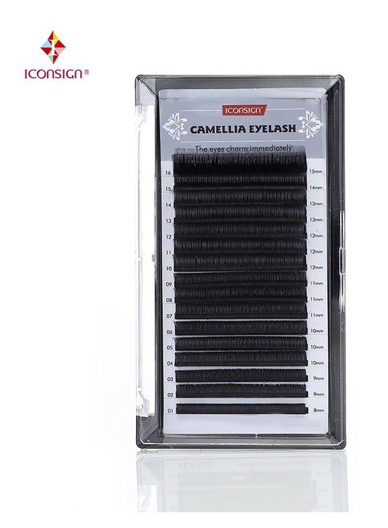 إيكونساين وصلات رموش كورية مختلطة من آيكونساين كاميليا 8-15 مم C/D ورموش كثيفة - Image 1