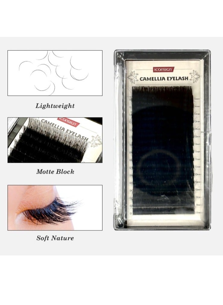 إيكونساين وصلات رموش كورية مختلطة من آيكونساين كاميليا 8-15 مم C/D ورموش كثيفة - Image 2