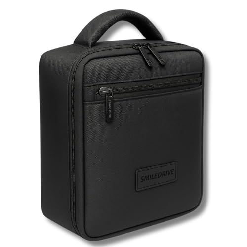 SMILEDRIVE® DSLR Camera Bag, Black, Water-Resistant Nylon, 27x10x27 cm, Padded Dividers, Compact Lightweight, Professional Photography Gear Storage Case for Travel, Daily Shoots - Image 1