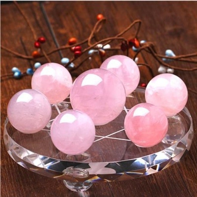 Natural Raw Crystal Pink Seven-Star Array Decoration - Perfect Gift for Weddings, Friends & Home