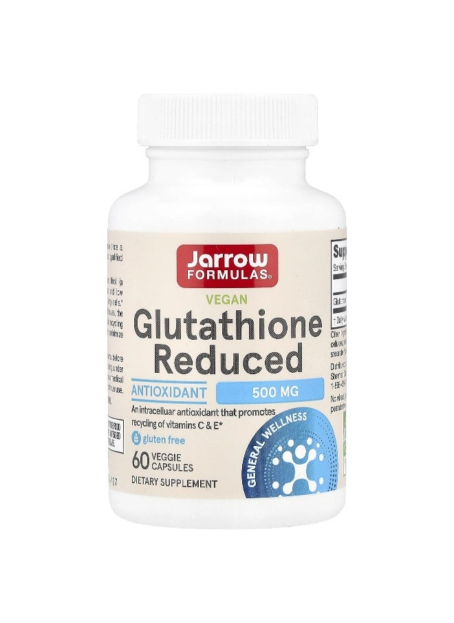 jarrow formulas Jarrow Formulas, Vegan Glutathione Reduced, 500 mg, 60 Veggie Caps 