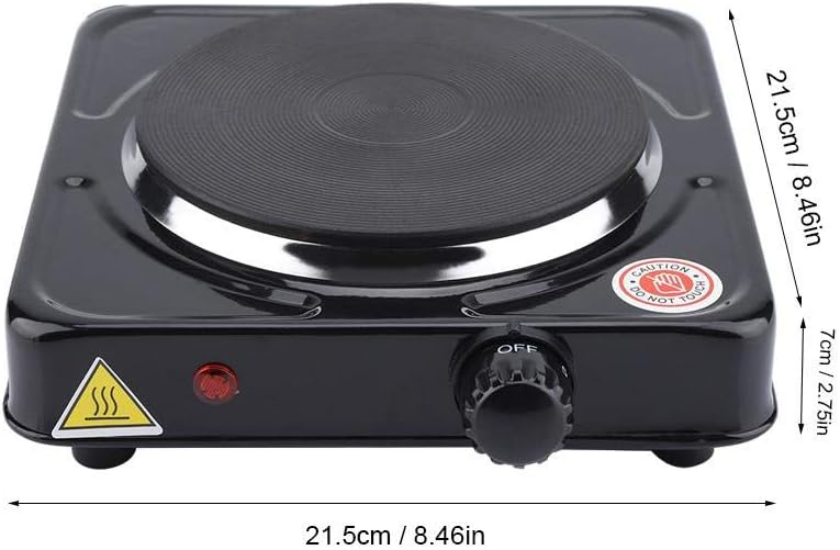 Portable Electric Stove, Energy-saving Safe Induction cooktop for Making Tea Coffee Milk Household etc. 1000W(black US) - Image 4