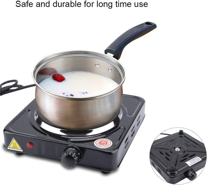 Portable Electric Stove, Energy-saving Safe Induction cooktop for Making Tea Coffee Milk Household etc. 1000W(black US) - Image 3