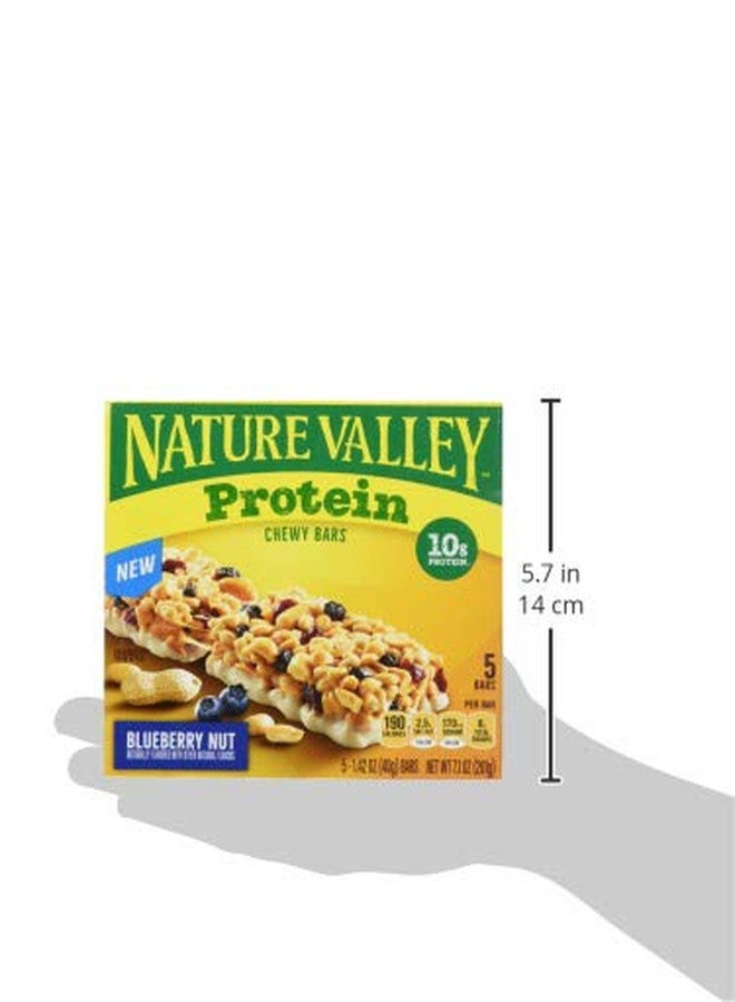 Nature Valley Protein Granola Bars, Blueberry Nut, Chewy Snack Bars, 5 Bars, 7.1 OZ (Pack of 12) - Image 5