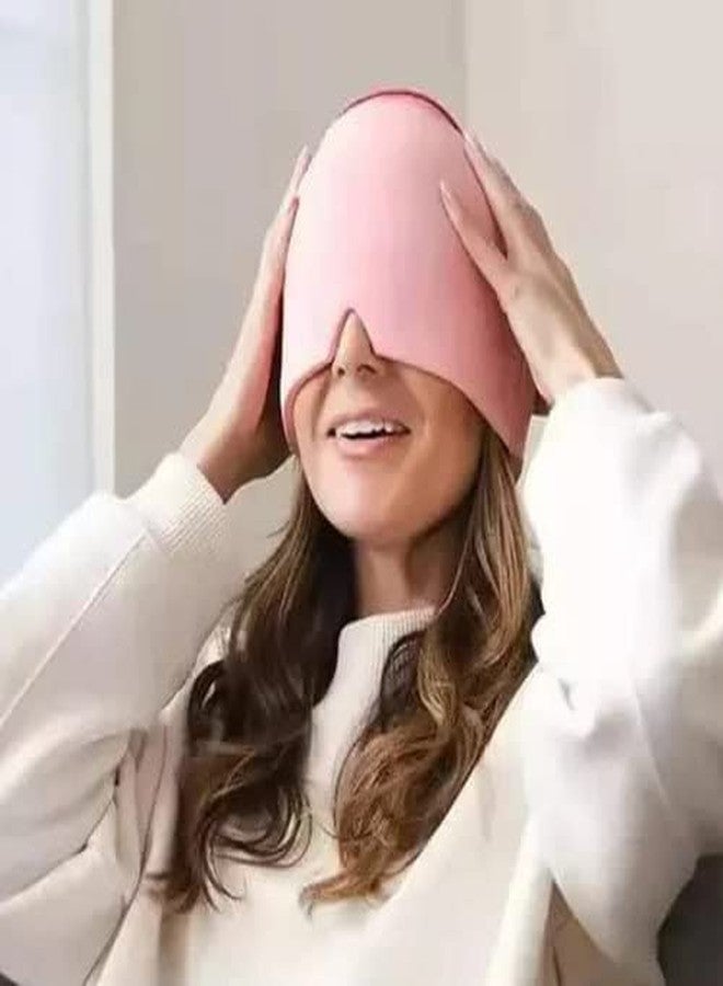 PAGHADI Hot & Cold Full Surrounding Migraine Relief Mask Ice Pack Cap, for Tension Sinus Headache, Fever, Stress Relief, Puffy Eye, Dark Circle, Sports Cold Compress (Multi Color) - Image 5