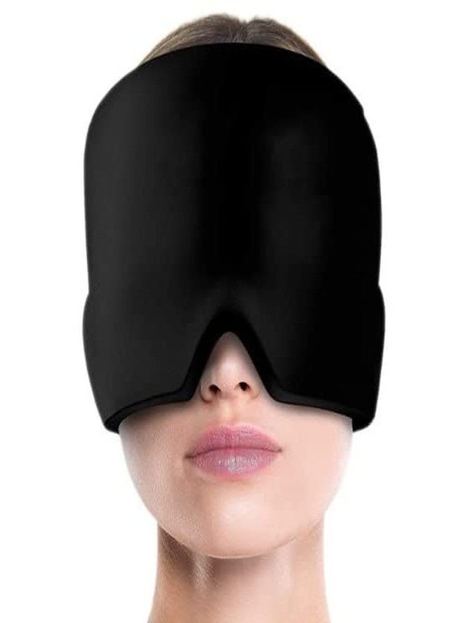 PAGHADI Hot & Cold Full Surrounding Migraine Relief Mask Ice Pack Cap, for Tension Sinus Headache, Fever, Stress Relief, Puffy Eye, Dark Circle, Sports Cold Compress (Multi Color) - Image 1