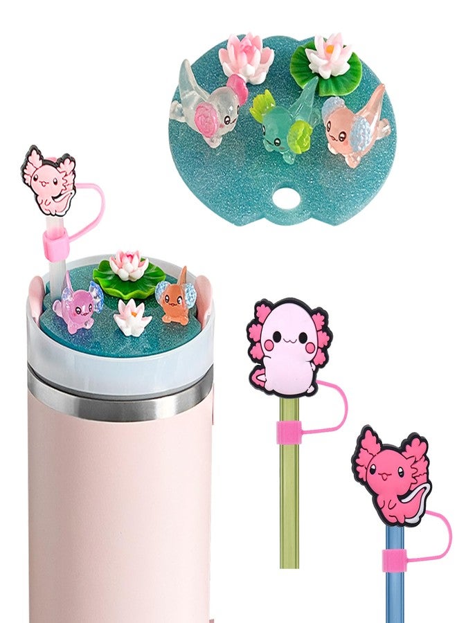 Xyntara Rabbit Stanley Cup Lid Accessories 12pcs,10mm Silicone Straw Covers Cap for Tumblers,Stanley Charms for Handle,Rabbit Straw Cover - Image 1