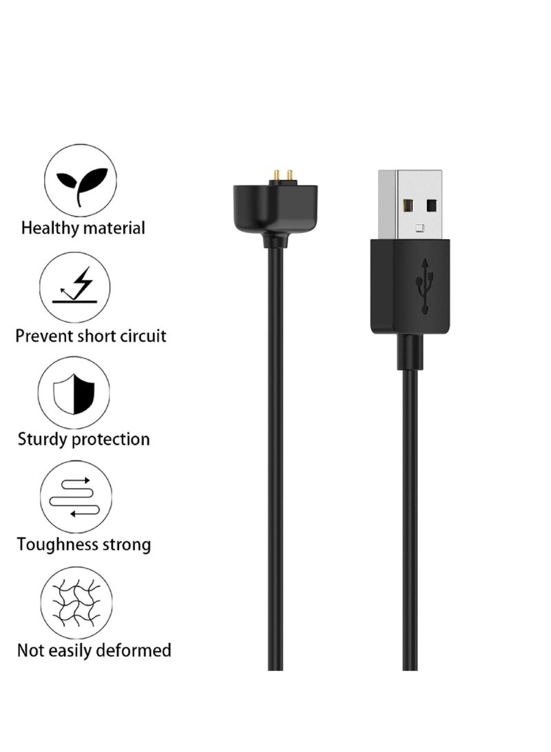 Charger Cable for Amazfit Band 7 Replacement USB Watch Charger Adapter Charge Cord Charging Dock for Amazfit Band 7 3.3ft/1m Black - Image 2