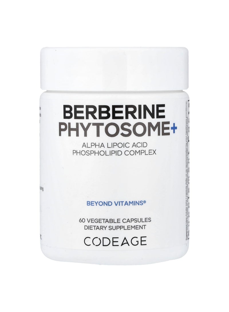 Codeage Berberine Phytosome+, 60 Vegetable Capsules