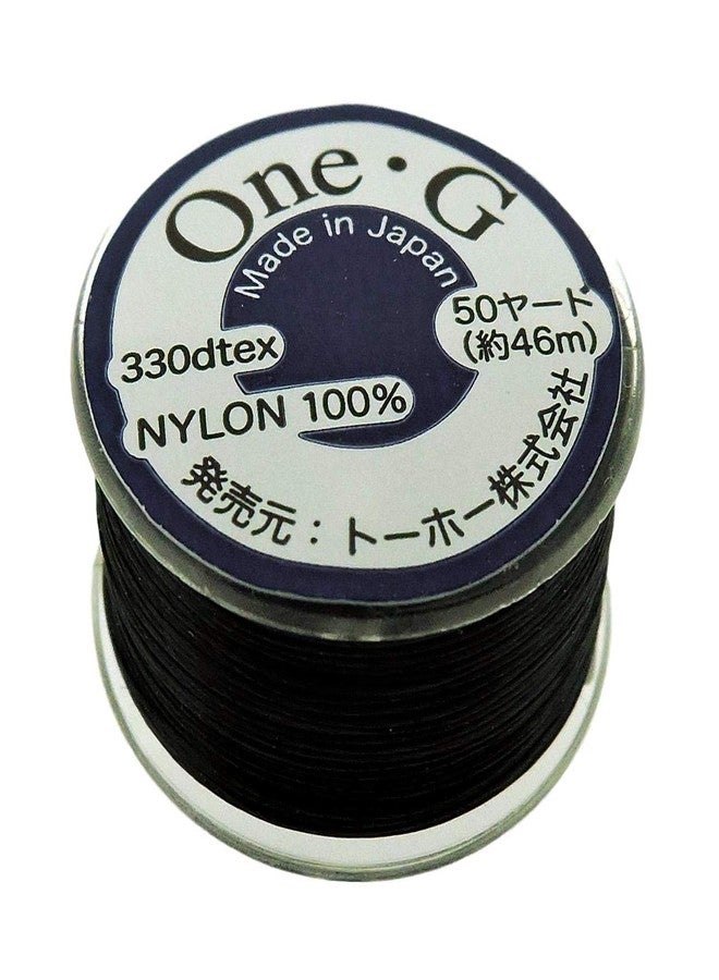 Toho One-G Beading Thread, 50 Yard Bobbin (Black - 3 Pack) - Image 2