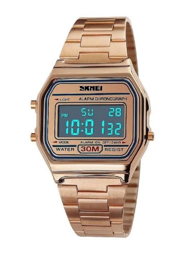 SKMEI SKMEI 1123 Men LED Digital Watch Fashion Casual Sport Watches Stainless Steel Relojes Masculino Waterproof Wristwatches  - Image 1