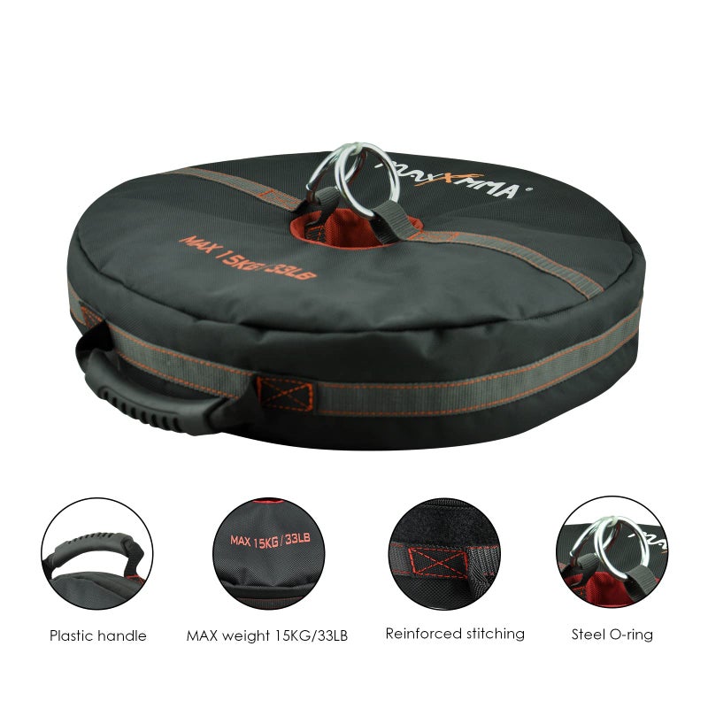 MaxxMMA Double End Heavy Bag Anchor (Unfilled) Core Training Tool Weight Bag Multifunctional 3-in-1 - Punching Boxing MMA Workout Fitness - Image 4