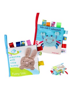 نيبمينينت Baby Soft Book Cloth Book, Books Touch and Feel for 0-12 Months Toys, Infants Kids  - Image 1