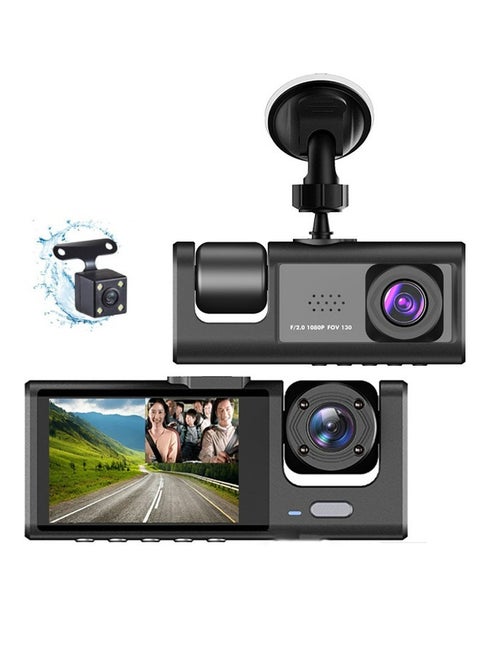 1080P Front and Rear Dual Cameras 2 Inch Screen Dash Cam