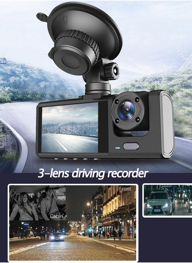 1080P Front and Rear Dual Cameras 2 Inch Screen Dash Cam