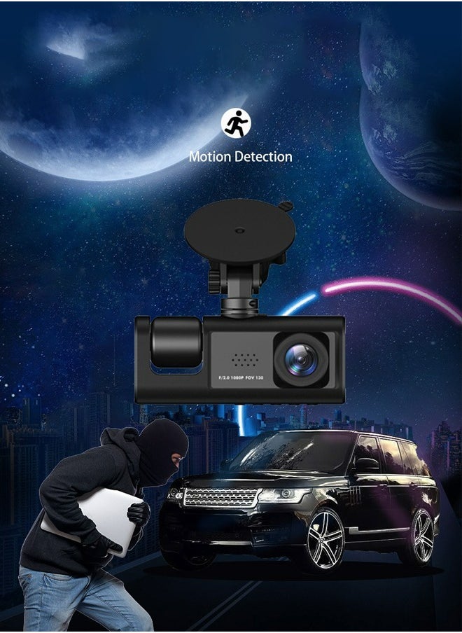 1080P Front and Rear Dual Cameras 2 Inch Screen Dash Cam