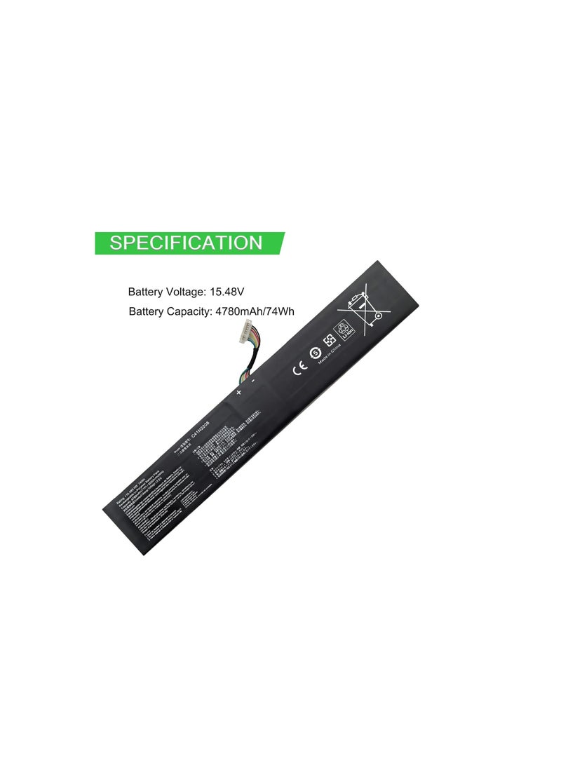 Terabyte 15.48V 74Wh 4780mAh C41N2208 Gaming Console Battery Compatible for for Asus ROG Ally (2023) RC71L - Image 4