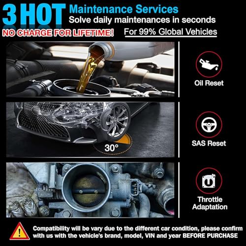 LAUNCH CRP123 V2.0 Plus [2025 New Model] All System Scan Tool with 3 Reset Oil Service/Throttle Relearn/SAS Reset,OBD2 Scanner Diagnostic Tool,Lifetime F-Ree Update - Image 2