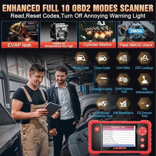 LAUNCH CRP123 V2.0 Plus [2025 New Model] All System Scan Tool with 3 Reset Oil Service/Throttle Relearn/SAS Reset,OBD2 Scanner Diagnostic Tool,Lifetime F-Ree Update - Image 4