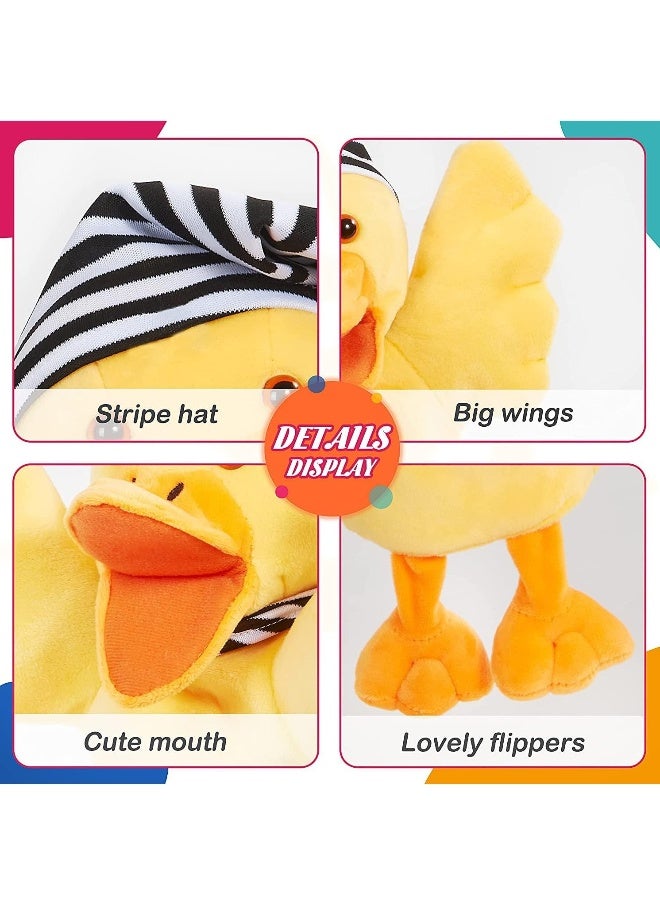 Duck Hand Puppet Vivid Plush Interactive Toy Yellow Hand Puppet with Movable Mouth Hand Puppets for Kids All Ages 12.5 inches Duck - Image 3