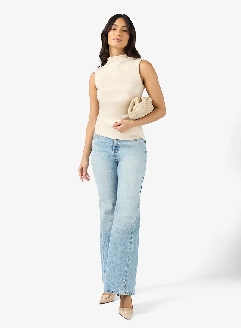 Vmindia High Waist Flared Jeans