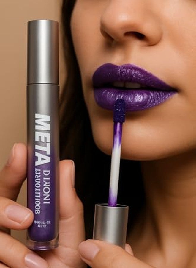 MAKE UP FOR LIFE Metal Diaoni Liquid Lip Color - High-Shine Metallic Finish, Long-Lasting, Smudge-Proof & Lightweight Lip Stain for Bold Glamorous Lips - Image 5