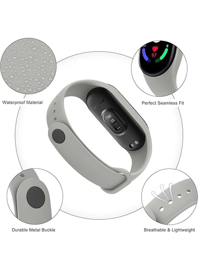 HY Bands Compatible with Xiaomi Mi Band 7 Replacement Strap Women Men, Soft Silicone Sport Strap for Xiaomi Mi Band 7 Bands Wristband Accessories (3pcs)  - Image 2