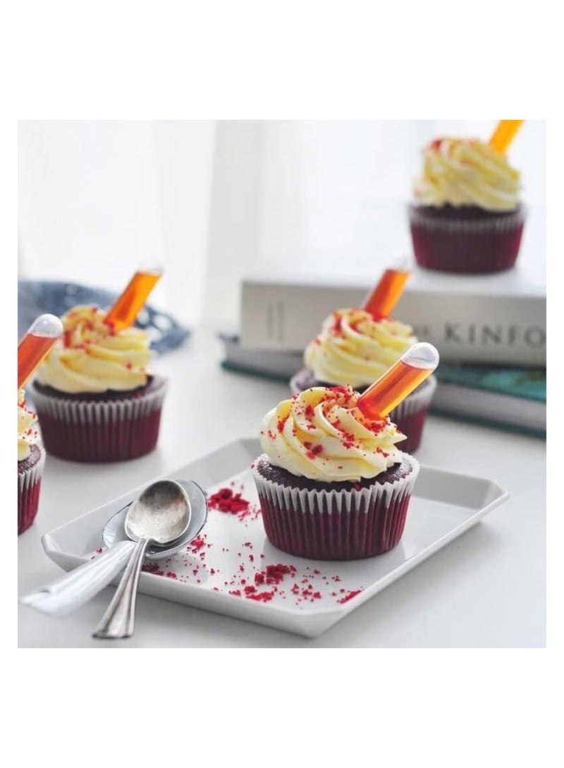 SYOSI Cupcakes Pipettes, 250 pcs 4ml Cupcake Pipettes Plastic Squeeze Dropper Liquid Transfer Pipettes for Cupcakes - Image 2