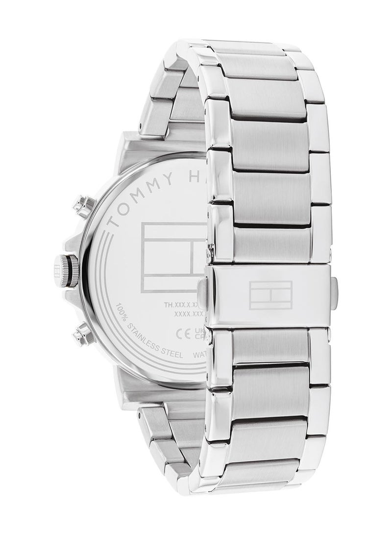 TOMMY HILFIGER ساعة تومmy هيلفيغر التناظرية المستديرة للرجال بحالة سوداء - 1710667 - Image 3