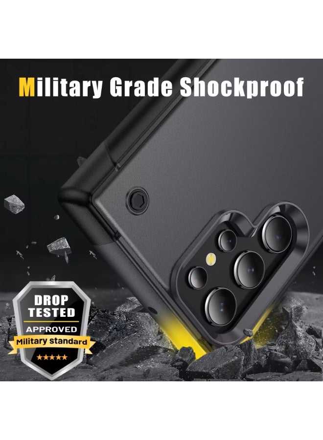 LENOK Samsung S25 ultra case, Military-Grade Heavy-Duty Armor Case, Rugged, Shockproof, with Kickstand, fingerprint resist, for Samsung s25 ultra. - Image 4
