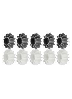 SYOSI SYOSI 10 Pcs Silicone Dryer Balls, Reusable Dryer Balls for Anti-winding Clothes & Deep Cleaning Natural Fabric Softener for Reduce Clothing Wrinkles (Gray, White)  - Image 1