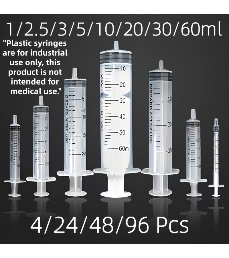 96 Pcs 5ml Plastic Syringes Without Needles For Oral Liquid Medicine Dispensing - Image 3