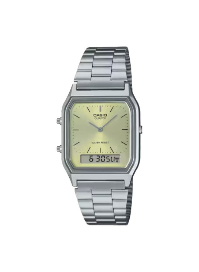 CASIO Stainless Steel Analog+Digital Wrist Watch AQ-230A-9AMQYDF - Image 1