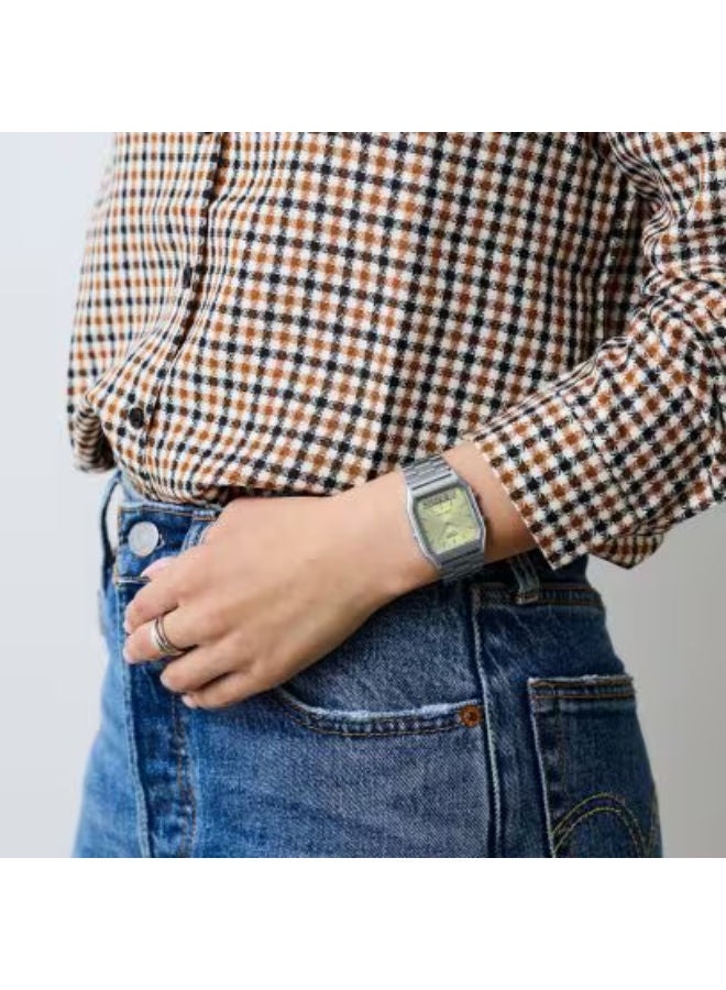 CASIO Stainless Steel Analog+Digital Wrist Watch AQ-230A-9AMQYDF - Image 2