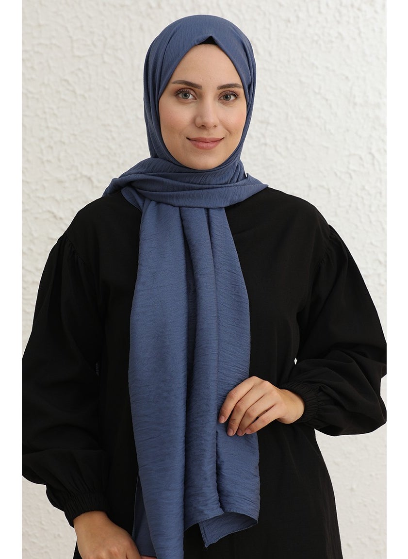 Sefa Merve Tencel Shawl 1090-10 Denim Blue  - Image 1