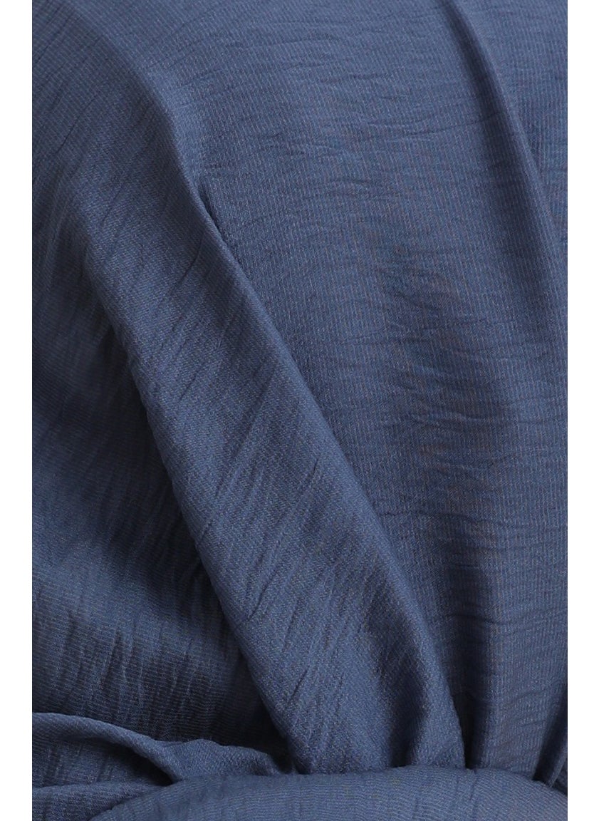 Sefa Merve Tencel Shawl 1090-10 Denim Blue  - Image 4