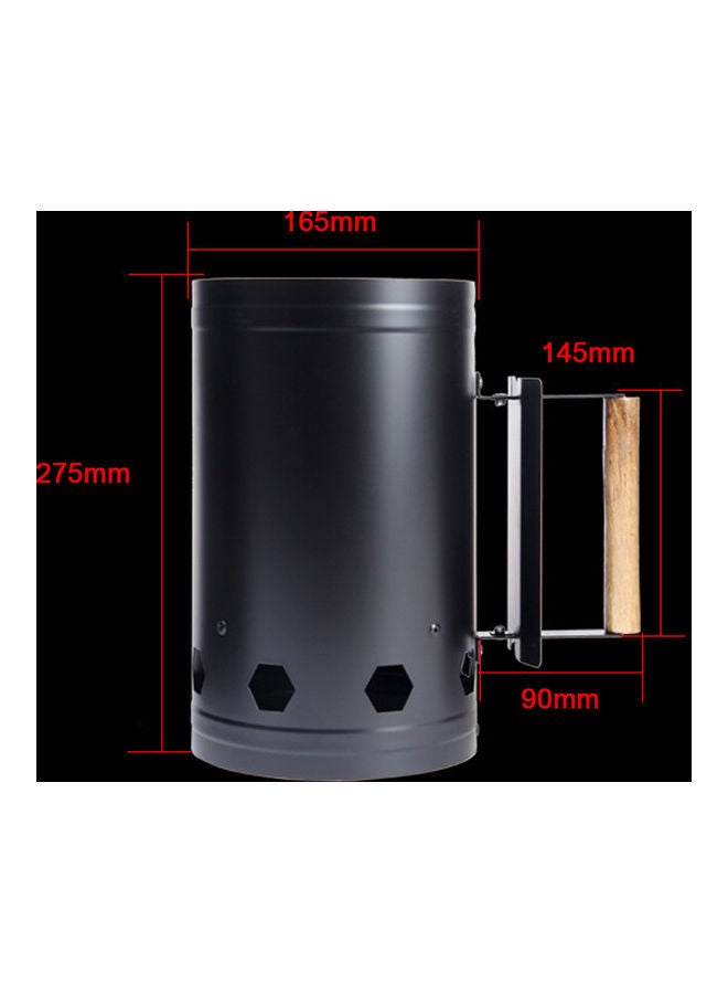 إسكدنيا أسطوانة شواء من الكربون والفحم مُناسبة للأماكن الخارجية 11.4 x 6.9 x 6.9بوصة - Image 5