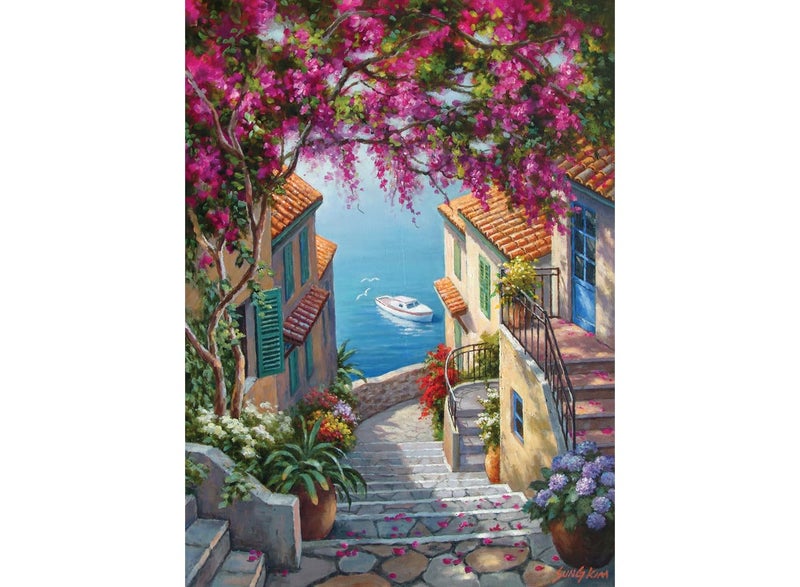 Anatolian Puzzle - 1000 Pieces Jigsaw Puzzle (Stairs to The Sea) - Image 1