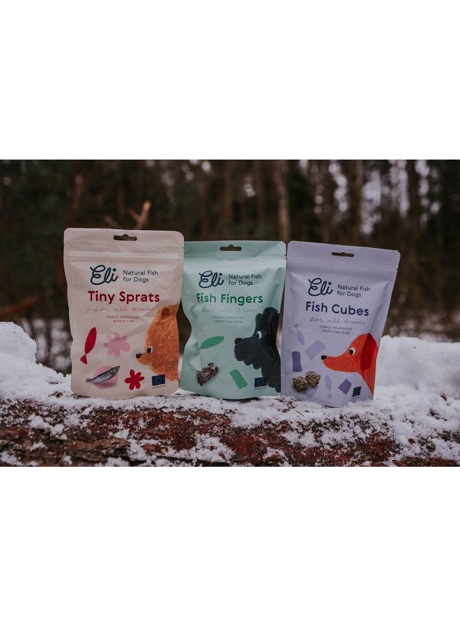Eli Natural Fish Mix 3 Pack - Naturals Premium Dog Treats, Cod Skin Dental Treats, Rich in Protein & Omega 3, Low in Fat, Grain Free, Single Ingredient, Hypoallergenic, Gluten Free, Baltic Sprats - Image 3