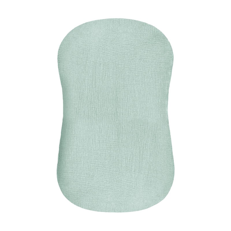 Hooyax Muslin Baby Lounger Cover, 100% Cotton Durable Newborn Lounger Cover, Soft and Breathable Infant Lounger Cover for Boys Girls, Covers Only (Blue-Green) - Image 1