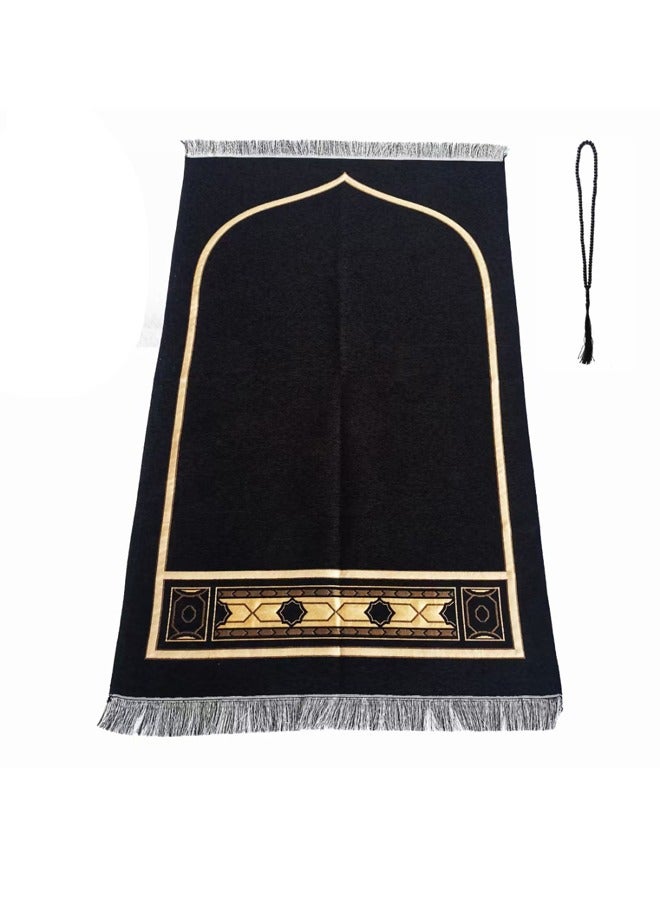 GUSGU Portable Prayer Rug and Prayer Bead,Large Lightweight Prayer Mat Carpet for Women and Men ﻿ - Image 1