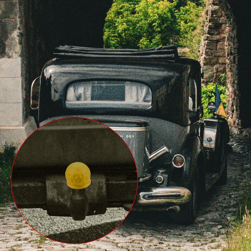 Rumyve 1-Piece Trailer Hitch Ball Cover - Abrasion-Resistant and Dust-Proof - Soft Rubber Tow Bar Cover 50mm (Yellow) Care processed raw material - Image 5