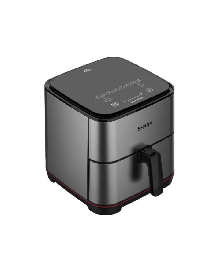 SHARP Air Fryer 1650 Watt 7 Liter Electronic Touch Screen Glass Panel Stainless KF-AF70RT-ES2 7 L 1650 W KF-AF70RT-ES2 Stainless - Image 2