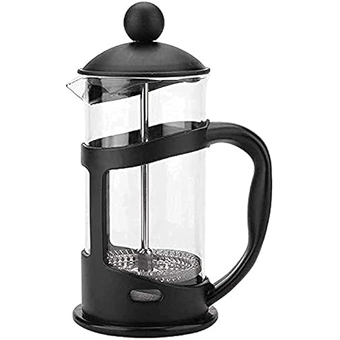 SYOSI Stainless Steel Press Coffee Maker Glass French Press Maker Home Office Tea Coffee Pot Size  350Ml - Image 1