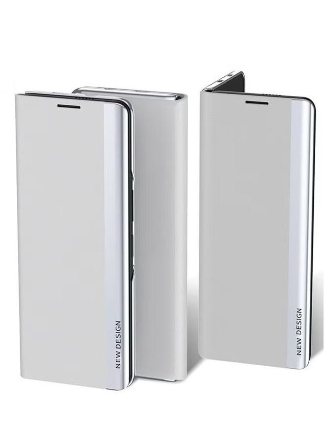 X-level Honor X9c Flip Case,Ultra Slim TPU Leather Full Body Protection Magnetic Stand Shockproof Phone Cover,White - Image 4